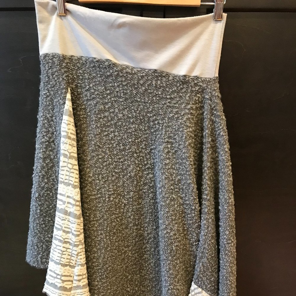 Handmade Ladies Asymmetrical slip-on skirt